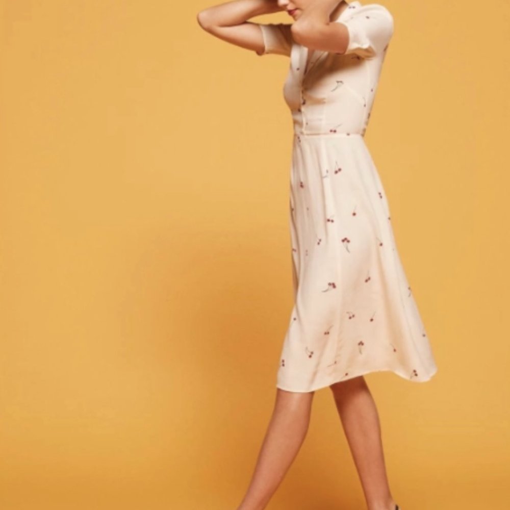 Reformation Abigail Cherry Dress sz 4